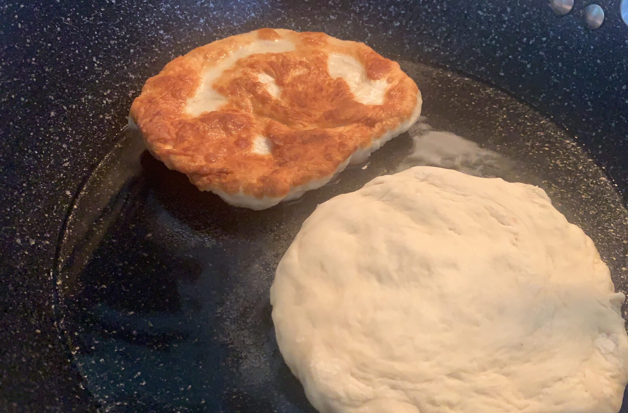 Jared’s Bannock Bannock frying