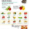 Flyer for fresh deals at Teniye Local Market in Barriere B.C. Canada.