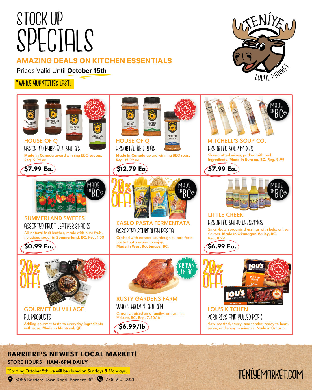 Stock Up Specials